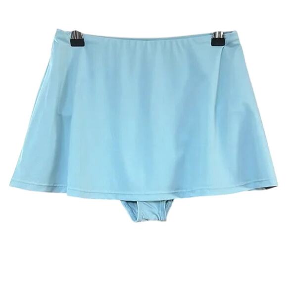 NWT Andie Swim The Skirt Bottom Bikini Skort Medium Coverage M Cabana Blue #3316 - Picture 5 of 15